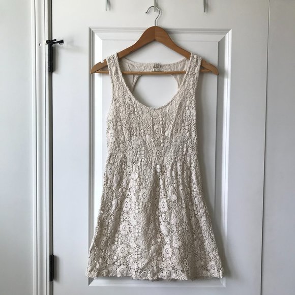 Billabong Cream Lace Sundress - Picture 1 of 4